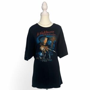Black Vintage Freddy Krueger‎ A Nightmare tshirt